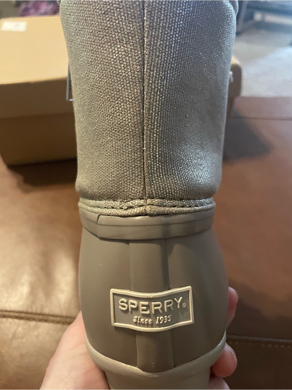 Sperry womans Taupe Waterproof Boots. NWT - Picture 5 of 10